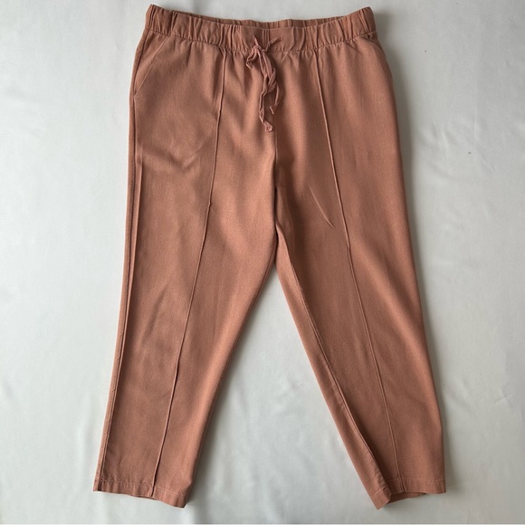 Jules & Leopold Pants - Women’s Casual Cropped Tan Pants